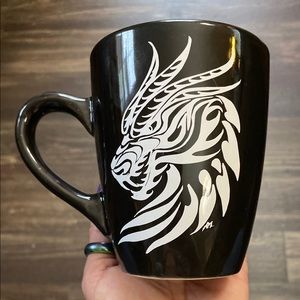 Dragon head coffee mug